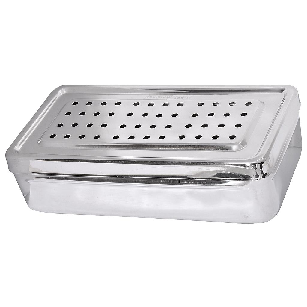 CAJA P/ESTERILIZAR METALICA PERFORADA 20X10X5CM GOLGRAN