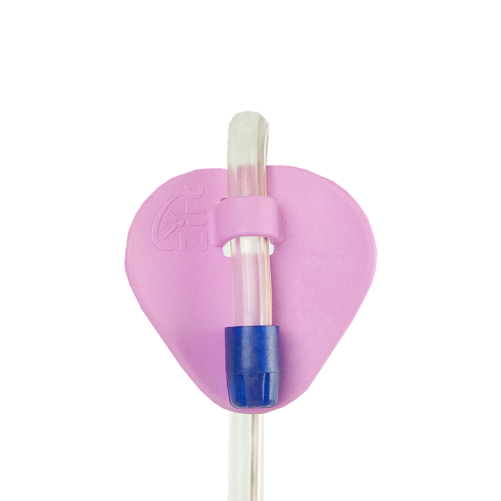 SOPORTE DE SILICONA CON ORIFICIO P/EYECTOR 50/1 ROSADO