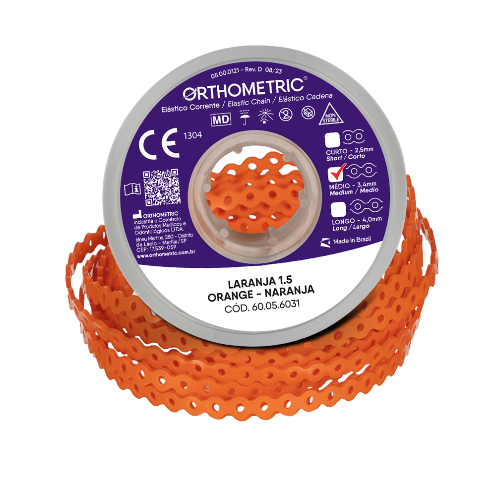 ELASTICOS CADENETA MEDIO NARANJA 1.5M ORTHOMETRIC