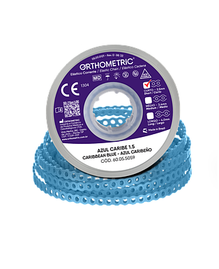 ELASTICOS CADENETA MEDIO AZUL CARIBEÑO 1.5M ORTHOMETRIC